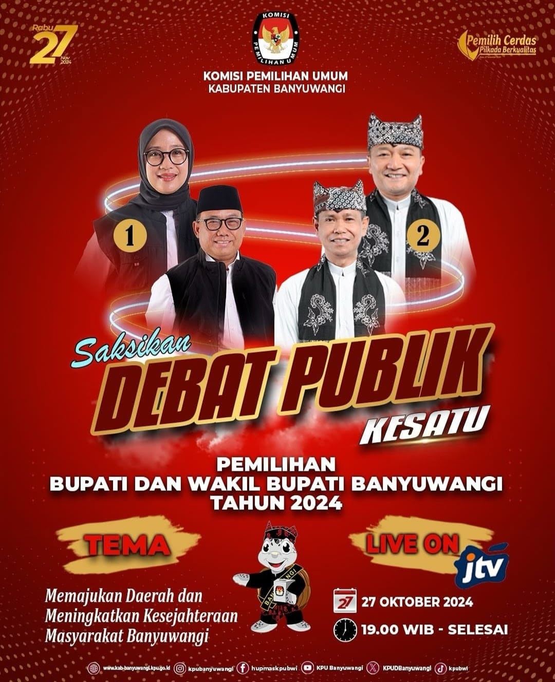 Acara Debat Cabup - Cawabup Banyuwangi