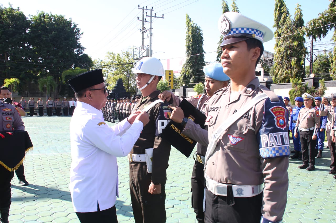 Ratusan Personel Gabungan Dikerahkan untuk Pengamanan dan Pelayanan Lebaran di Banyuwangi